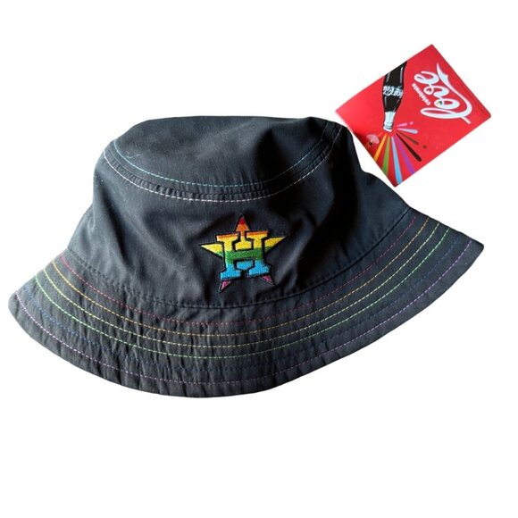 Houston Astros SGA Pride Night Bucket Hat Giveaway Rainbow 6/25/2024 In Hand - Picture 2 of 4